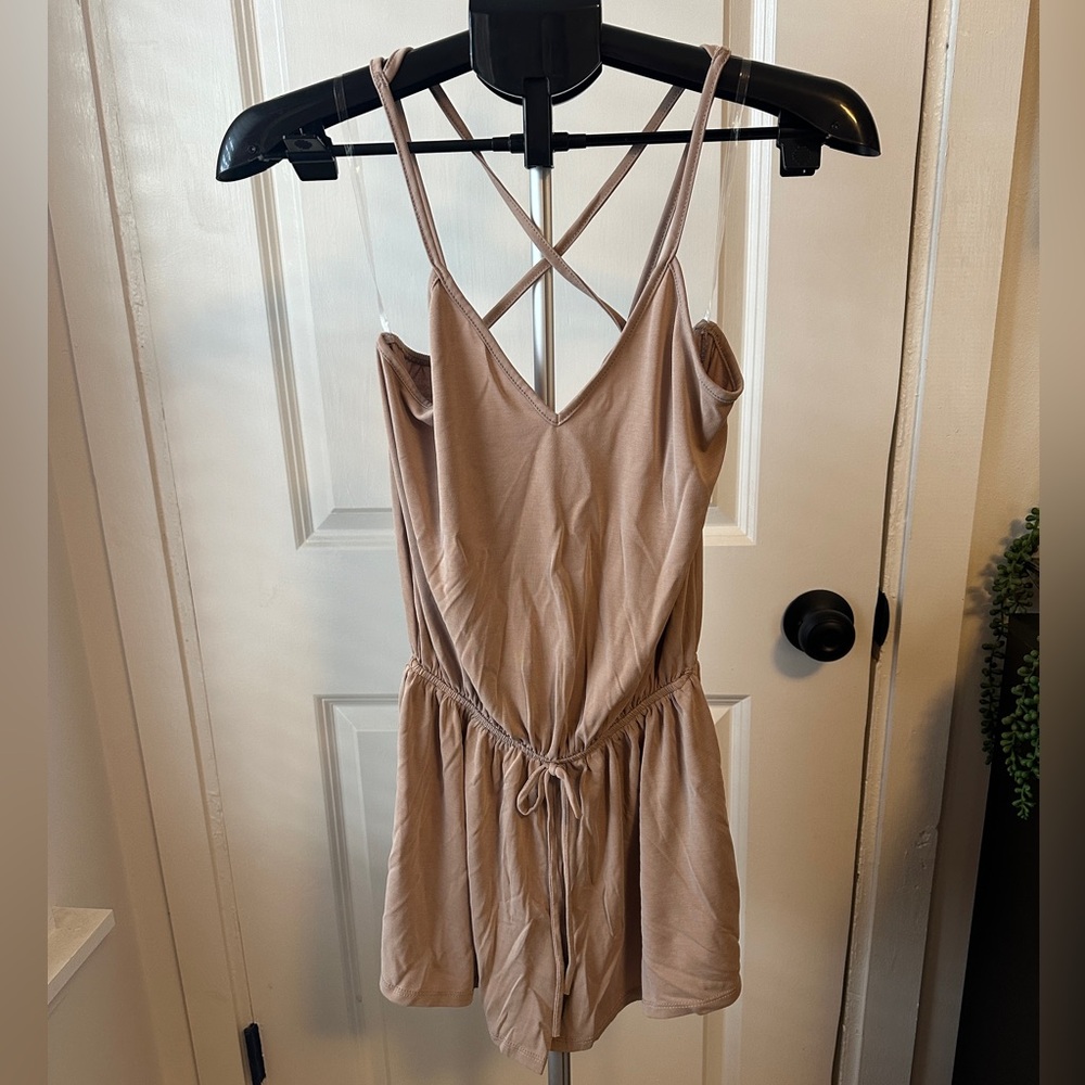 Women’s Tan Romper Size M